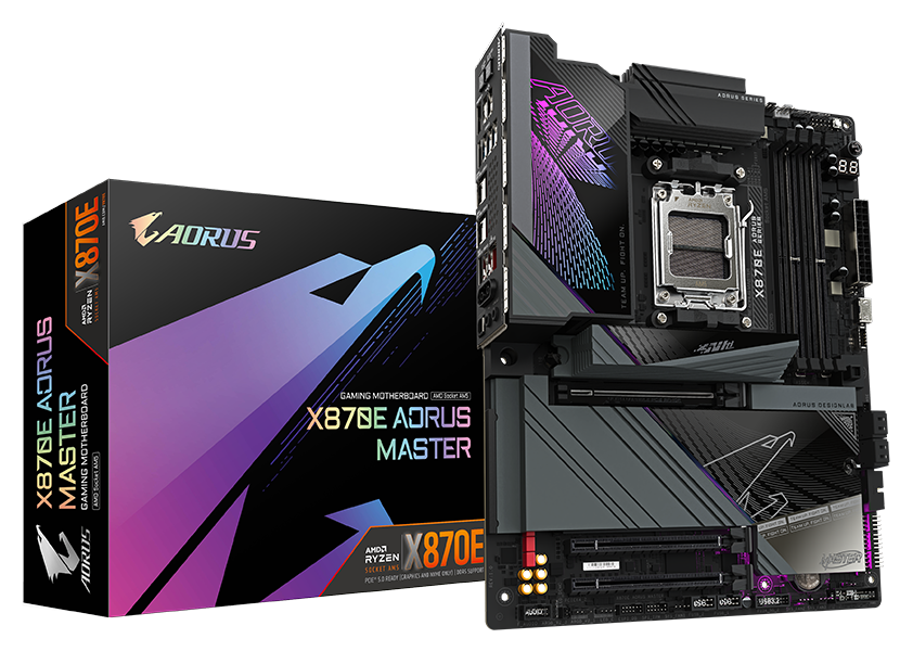 GIGABYTE X870E AORUS MASTER AM5 LGA 1718, ATX, DDR5, 4x M.2, PCIe